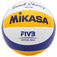 Мяч вол. пляж. "MIKASA VXT30", синт.кожа, маш.сш., бут.кам.