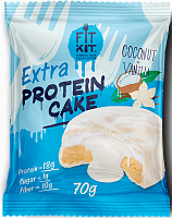 Печенье трохслойное глазир. FitKit  Protein cake WHITE EXTRA 70г.