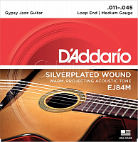 Комплект струн EJ84M Gypsy Jazz для акустической гитары, петли на концах Medium, 11-45
