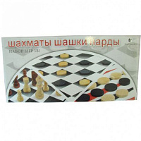 Набор 2в1 (шашки+шахматы) F04453