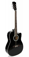 Акустическая гитара FFG-1039BK , черная, с вырезом