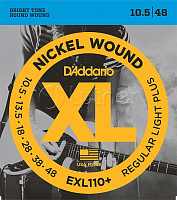 Комплект струн для электрогитары EXL110+ NICKEL WOUND Regular Light Plus, 10.5-48 DNT-13027,