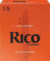 Трость для кларнета RBA1015 Rico Eb, размер 1.5, 1шт. 